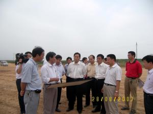 2007年8月項目建設(shè)工作得到了省、市、縣各級領(lǐng)導(dǎo)的高度重視